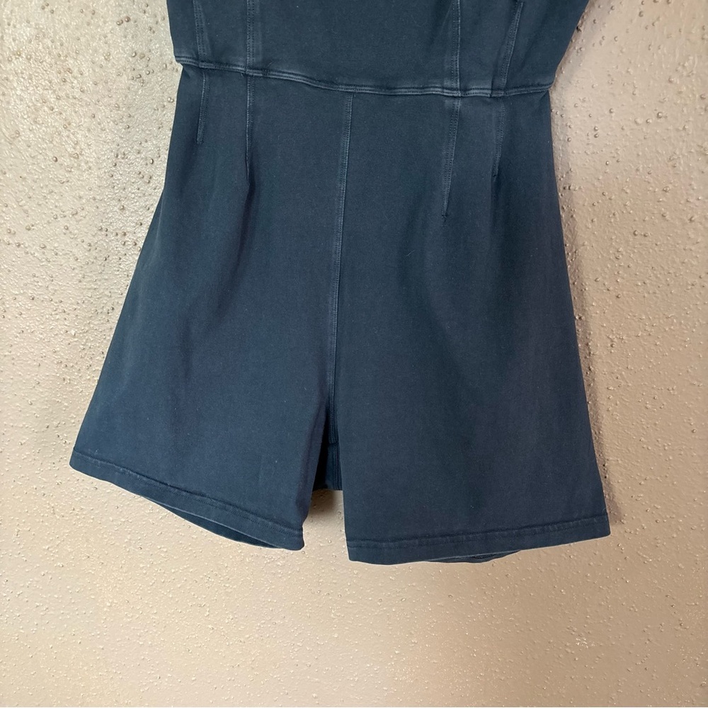 OFFLINE by Aerie Real Me Cut-Out Romper Faded Black Athletic Bodysuit Large - Picture 4 of 7